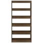 vidaXL Bücherregal/Raumteiler Braun Eiche 80x30x166 cm Holzwerkstoff