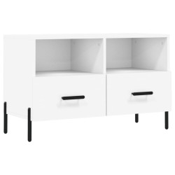 vidaXL TV-Schrank Weiß 80x36x50 cm Holzwerkstoff