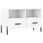 vidaXL TV-Schrank Weiß 80x36x50 cm Holzwerkstoff vidaXL TV-Schrank Weiß 80x36x50 cm Holzwerkstoff