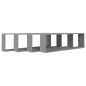 vidaXL Wandregale 4 Stk. Grau Sonoma 100x15x30 cm Holzwerkstoff vidaXL Wandregale 4 Stk. Grau Sonoma 100x15x30 cm Holzwerkstoff