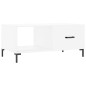 vidaXL Couchtisch Weiß 90x50x40 cm Holzwerkstoff vidaXL Couchtisch Weiß 90x50x40 cm Holzwerkstoff