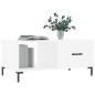 vidaXL Couchtisch Weiß 90x50x40 cm Holzwerkstoff vidaXL Couchtisch Weiß 90x50x40 cm Holzwerkstoff