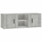 vidaXL TV-Schrank Betongrau 100x31,5x35 cm Holzwerkstoff vidaXL TV-Schrank Betongrau 100x31,5x35 cm Holzwerkstoff