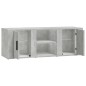 vidaXL TV-Schrank Betongrau 100x31,5x35 cm Holzwerkstoff vidaXL TV-Schrank Betongrau 100x31,5x35 cm Holzwerkstoff