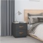 vidaXL Nachttische 2 Stk. Grau 40x34x45 cm Massivholz Kiefer vidaXL Nachttische 2 Stk. Grau 40x34x45 cm Massivholz Kiefer