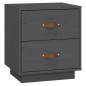 vidaXL Nachttische 2 Stk. Grau 40x34x45 cm Massivholz Kiefer vidaXL Nachttische 2 Stk. Grau 40x34x45 cm Massivholz Kiefer