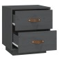 vidaXL Nachttische 2 Stk. Grau 40x34x45 cm Massivholz Kiefer vidaXL Nachttische 2 Stk. Grau 40x34x45 cm Massivholz Kiefer