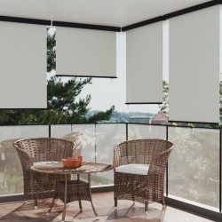 vidaXL Balkon-Seitenmarkise 122x250 cm Creme