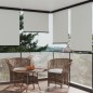 vidaXL Balkon-Seitenmarkise 122x250 cm Creme