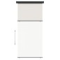 vidaXL Balkon-Seitenmarkise 122x250 cm Creme