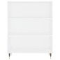 vidaXL Bücherregal Weiß 69,5x32,5x90 cm Holzwerkstoff vidaXL Bücherregal Weiß 69,5x32,5x90 cm Holzwerkstoff