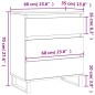 vidaXL Sideboard Weiß 60x35x70 cm Holzwerkstoff vidaXL Sideboard Weiß 60x35x70 cm Holzwerkstoff