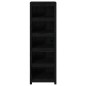 vidaXL Bücherregal Schwarz 50x35x154 cm Massivholz Kiefer vidaXL Bücherregal Schwarz 50x35x154 cm Massivholz Kiefer