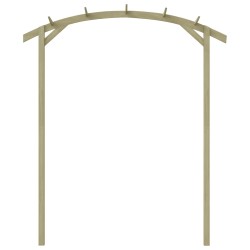 vidaXL Gartenpergola Imprägniertes Kiefernholz 180×210×40 cm
