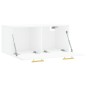 vidaXL Wandschrank Weiß 80x36,5x35 cm Holzwerkstoff vidaXL Wandschrank Weiß 80x36,5x35 cm Holzwerkstoff