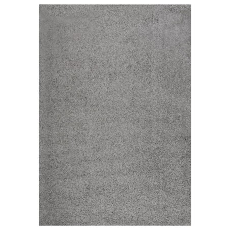 vidaXL Teppich Shaggy Hochflor Grau 160x230 cm
