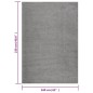 vidaXL Teppich Shaggy Hochflor Grau 160x230 cm vidaXL Teppich Shaggy Hochflor Grau 160x230 cm