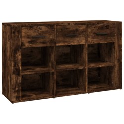vidaXL Sideboard Räuchereiche 100x30x59,5 cm Holzwerkstoff