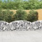 vidaXL Gabione mit Hochbogen 200x50x60/80 cm Verzinktes Eisen vidaXL Gabione mit Hochbogen 200x50x60/80 cm Verzinktes Eisen