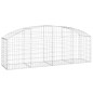 vidaXL Gabione mit Hochbogen 200x50x60/80 cm Verzinktes Eisen vidaXL Gabione mit Hochbogen 200x50x60/80 cm Verzinktes Eisen
