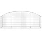 vidaXL Gabione mit Hochbogen 200x50x60/80 cm Verzinktes Eisen vidaXL Gabione mit Hochbogen 200x50x60/80 cm Verzinktes Eisen