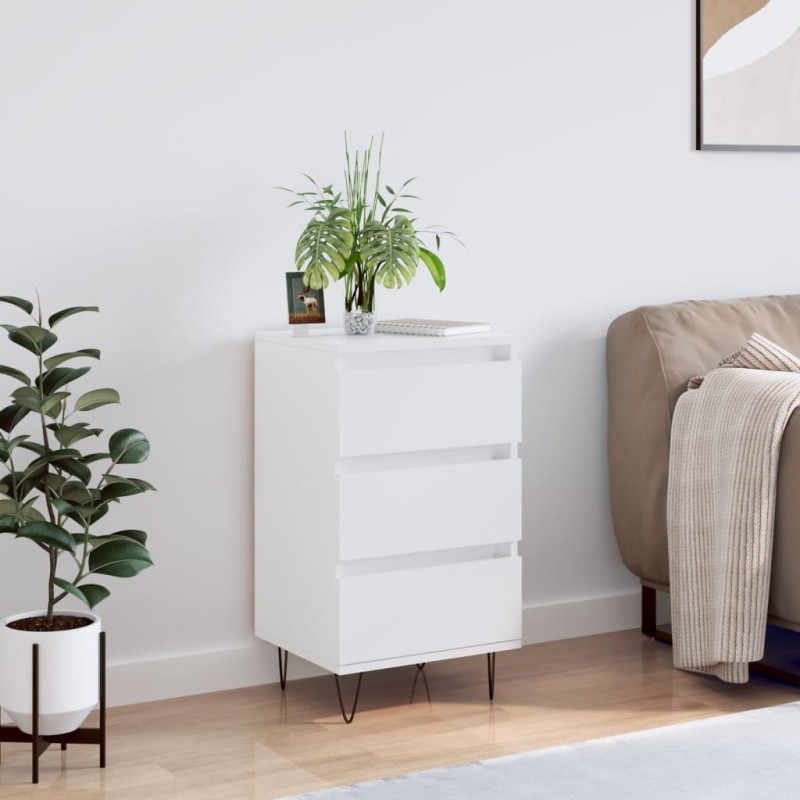 vidaXL Sideboard Weiß 40x35x70 cm Holzwerkstoff vidaXL Sideboard Weiß 40x35x70 cm Holzwerkstoff