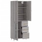 Highboard Grau Sonoma 69,5x34x180 cm Holzwerkstoff Highboard Grau Sonoma 69,5x34x180 cm Holzwerkstoff
