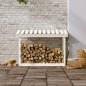 vidaXL Kaminholzregal Weiß 108x64,5x78 cm Massivholz Kiefer vidaXL Kaminholzregal Weiß 108x64,5x78 cm Massivholz Kiefer