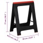 vidaXL Arbeitsböcke 2 Stk. Klappbar Schwarz & Rot Polypropylen 350 kg vidaXL Arbeitsböcke 2 Stk. Klappbar Schwarz & Rot Polypropylen 350 kg
