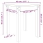 vidaXL Couchtisch Weiß Ø 45x40 cm Massivholz Kiefer vidaXL Couchtisch Weiß Ø 45x40 cm Massivholz Kiefer