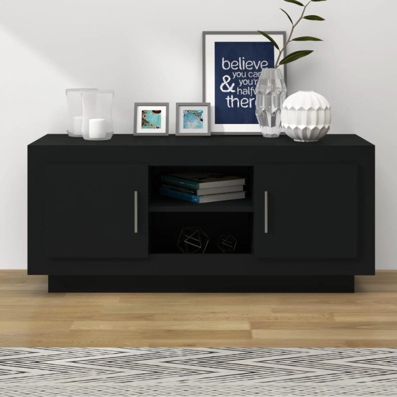 vidaXL TV-Schrank Schwarz 102x35x45 cm Holzwerkstoff vidaXL TV-Schrank Schwarz 102x35x45 cm Holzwerkstoff