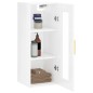 vidaXL Wandschrank Hochglanz-Weiß 34,5x34x90 cm vidaXL Wandschrank Hochglanz-Weiß 34,5x34x90 cm