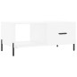 vidaXL Couchtisch Weiß 90x50x40 cm Holzwerkstoff vidaXL Couchtisch Weiß 90x50x40 cm Holzwerkstoff