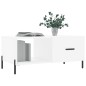 vidaXL Couchtisch Weiß 90x50x40 cm Holzwerkstoff vidaXL Couchtisch Weiß 90x50x40 cm Holzwerkstoff
