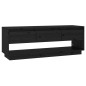 vidaXL TV-Schrank Schwarz 110,5x34x40 cm Massivholz Kiefer vidaXL TV-Schrank Schwarz 110,5x34x40 cm Massivholz Kiefer