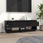 vidaXL TV-Schrank Schwarz 110,5x34x40 cm Massivholz Kiefer vidaXL TV-Schrank Schwarz 110,5x34x40 cm Massivholz Kiefer
