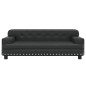 Hundebett Schwarz 90x53x30 cm Kunstleder Hundebett Schwarz 90x53x30 cm Kunstleder