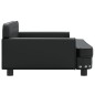 Hundebett Schwarz 90x53x30 cm Kunstleder Hundebett Schwarz 90x53x30 cm Kunstleder