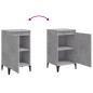 vidaXL Nachttisch Betongrau 40x35x70 cm Holzwerkstoff vidaXL Nachttisch Betongrau 40x35x70 cm Holzwerkstoff