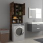 vidaXL Waschmaschinenschrank Räuchereiche 64x25,5x190 cm vidaXL Waschmaschinenschrank Räuchereiche 64x25,5x190 cm