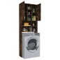 vidaXL Waschmaschinenschrank Räuchereiche 64x25,5x190 cm vidaXL Waschmaschinenschrank Räuchereiche 64x25,5x190 cm