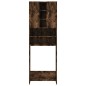 vidaXL Waschmaschinenschrank Räuchereiche 64x25,5x190 cm vidaXL Waschmaschinenschrank Räuchereiche 64x25,5x190 cm