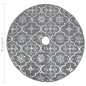 vidaXL Luxus-Weihnachtsbaumdecke mit Socke Grau 90 cm Stoff vidaXL Luxus-Weihnachtsbaumdecke mit Socke Grau 90 cm Stoff