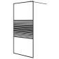 vidaXL Duschwand für Begehbare Dusche Schwarz 100x195 cm ESG-Glas Klar vidaXL Duschwand für Begehbare Dusche Schwarz 100x195 cm ESG-Glas Klar