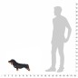 vidaXL Plüschtier Hund Dackel Stehend Plüsch Schwarz XXL vidaXL Plüschtier Hund Dackel Stehend Plüsch Schwarz XXL
