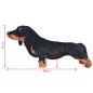 vidaXL Plüschtier Hund Dackel Stehend Plüsch Schwarz XXL vidaXL Plüschtier Hund Dackel Stehend Plüsch Schwarz XXL