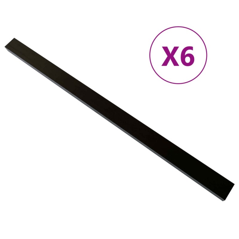 vidaXL Balken für Terrassendielen 6 Stk. Schwarz 170x8,5x4,5 cm WPC vidaXL Balken für Terrassendielen 6 Stk. Schwarz 170x8,5x4,5 cm WPC