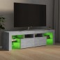 vidaXL TV-Schrank mit LED-Beleuchtung Betongrau 140x36,5x40 cm vidaXL TV-Schrank mit LED-Beleuchtung Betongrau 140x36,5x40 cm