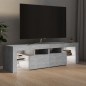 vidaXL TV-Schrank mit LED-Beleuchtung Betongrau 140x36,5x40 cm vidaXL TV-Schrank mit LED-Beleuchtung Betongrau 140x36,5x40 cm