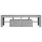 vidaXL TV-Schrank mit LED-Beleuchtung Betongrau 140x36,5x40 cm vidaXL TV-Schrank mit LED-Beleuchtung Betongrau 140x36,5x40 cm